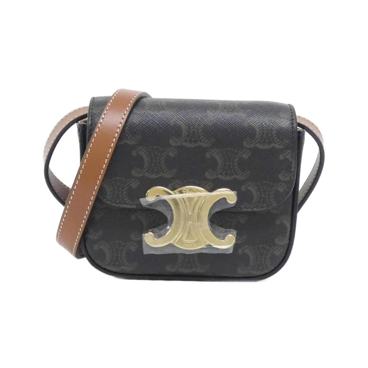 CELINE 10I512DQB Shoulder Canvas