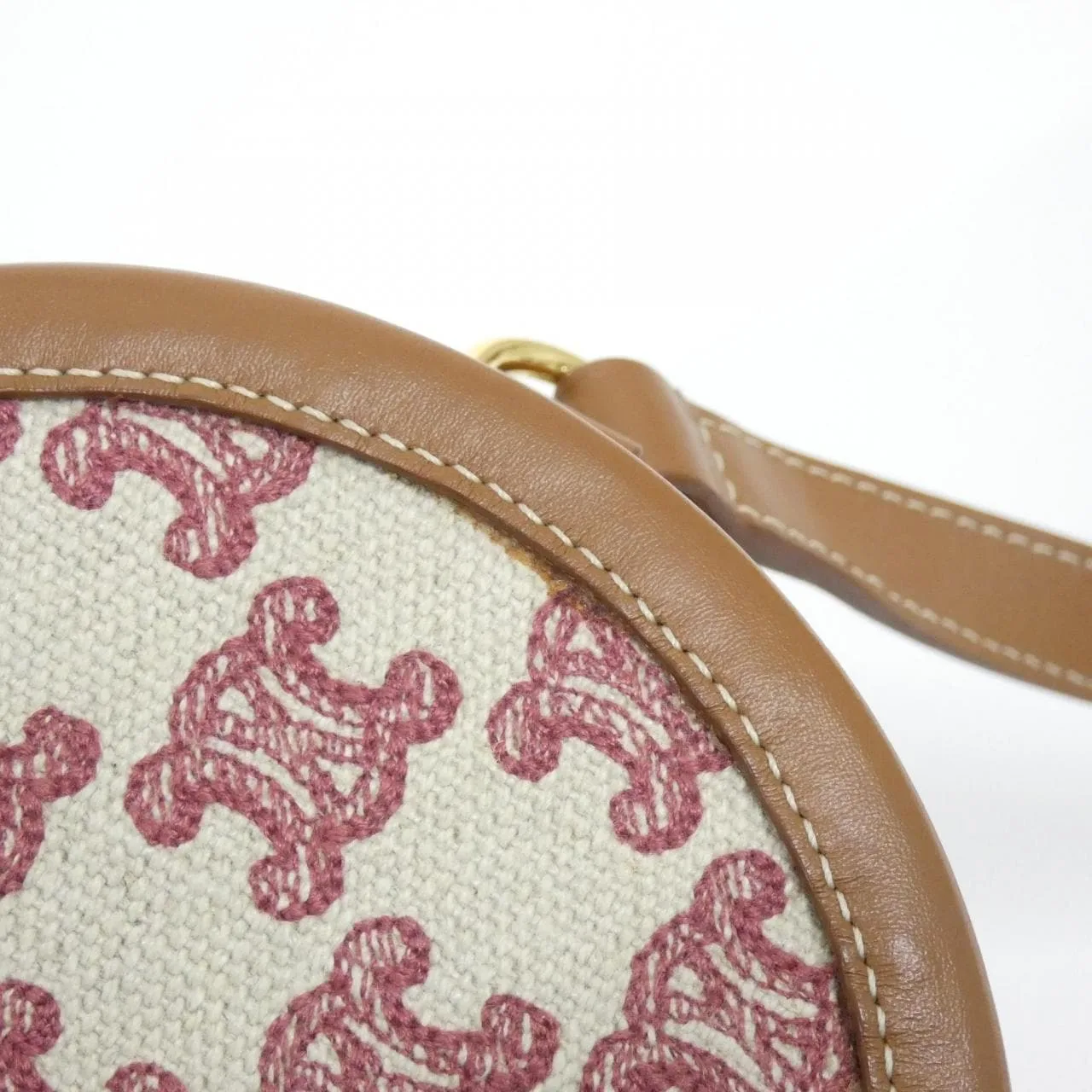 CELINE Shoulder Canvas 紅色 帆布 中古品A - 縮圖 6