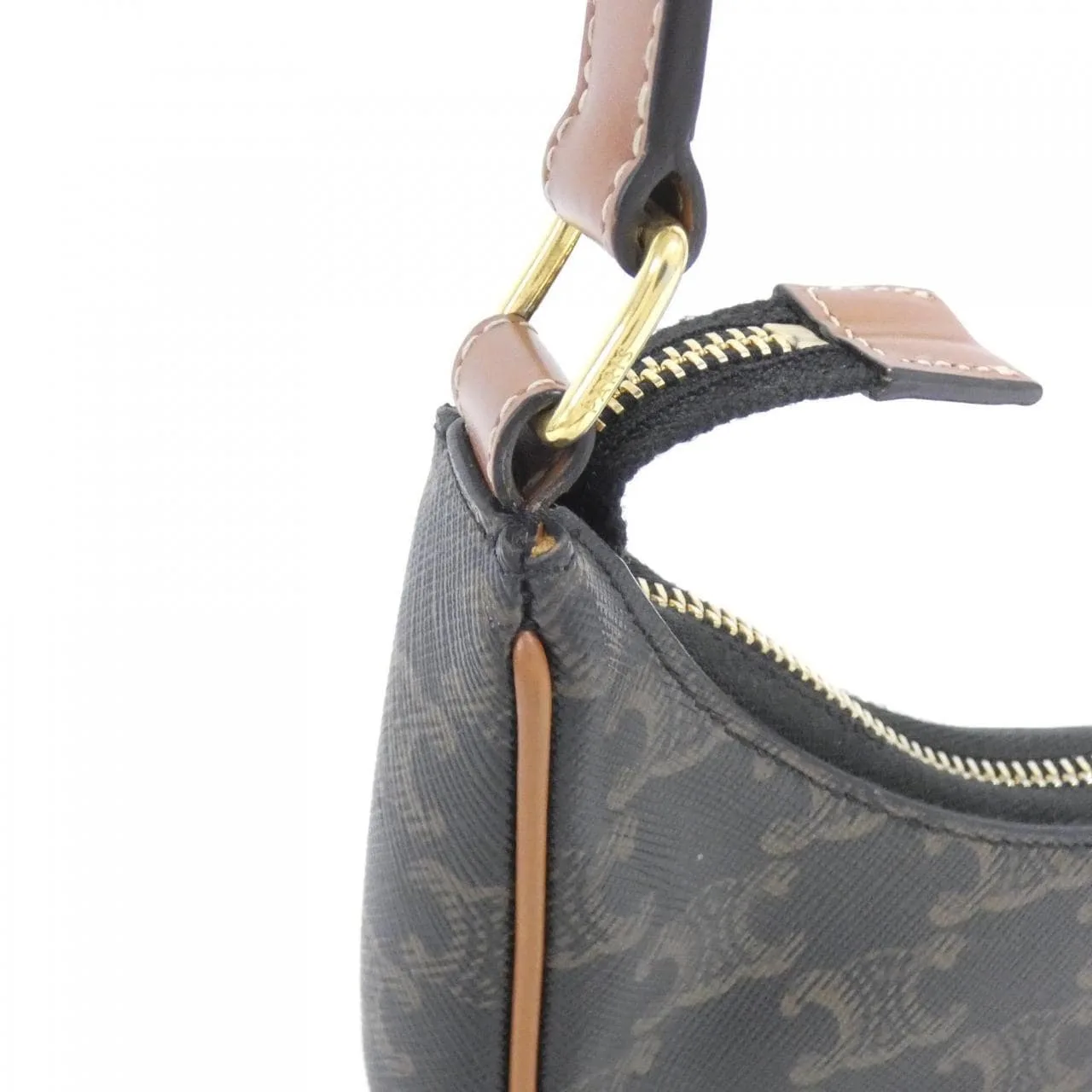 CELINE Ava 193952BZJ Shoulder Canvas 黑色 帆布 中古品A - 縮圖 5
