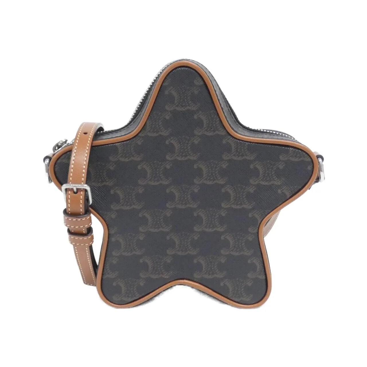 CELINE Shoulder Canvas Black