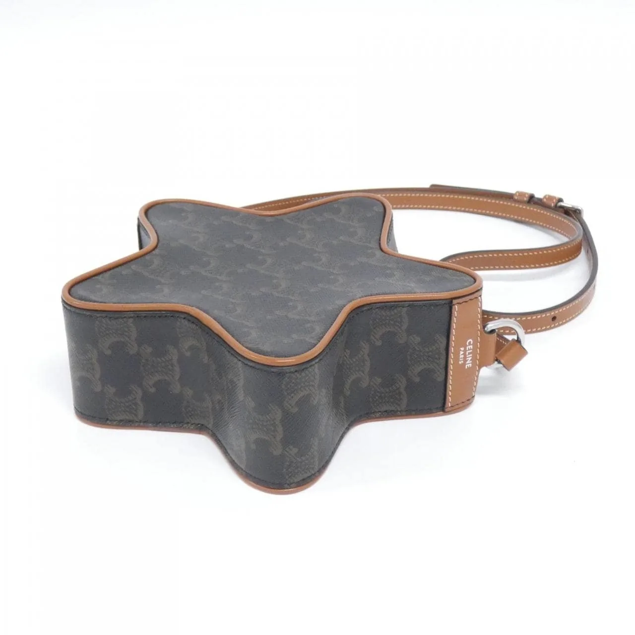 CELINE Shoulder Canvas 黑色 帆布 中古品A - 縮圖 2