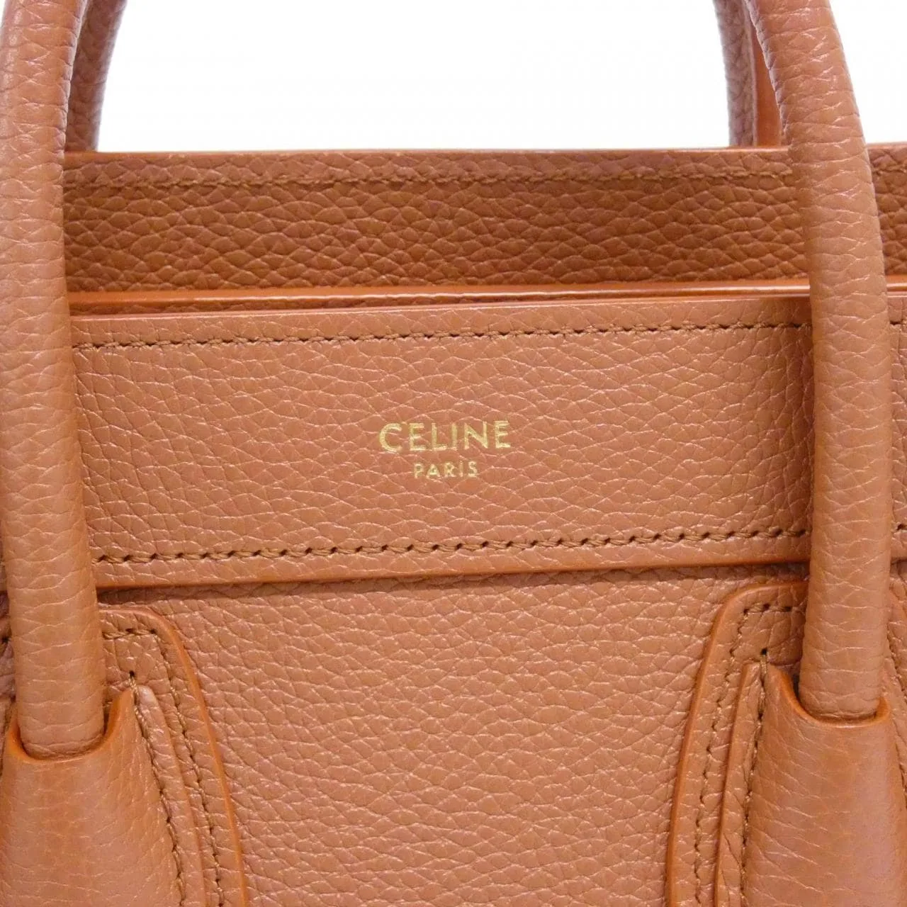 CELINE Luggage 189243DRU Handbag Black Rank A - Thumbnail 8