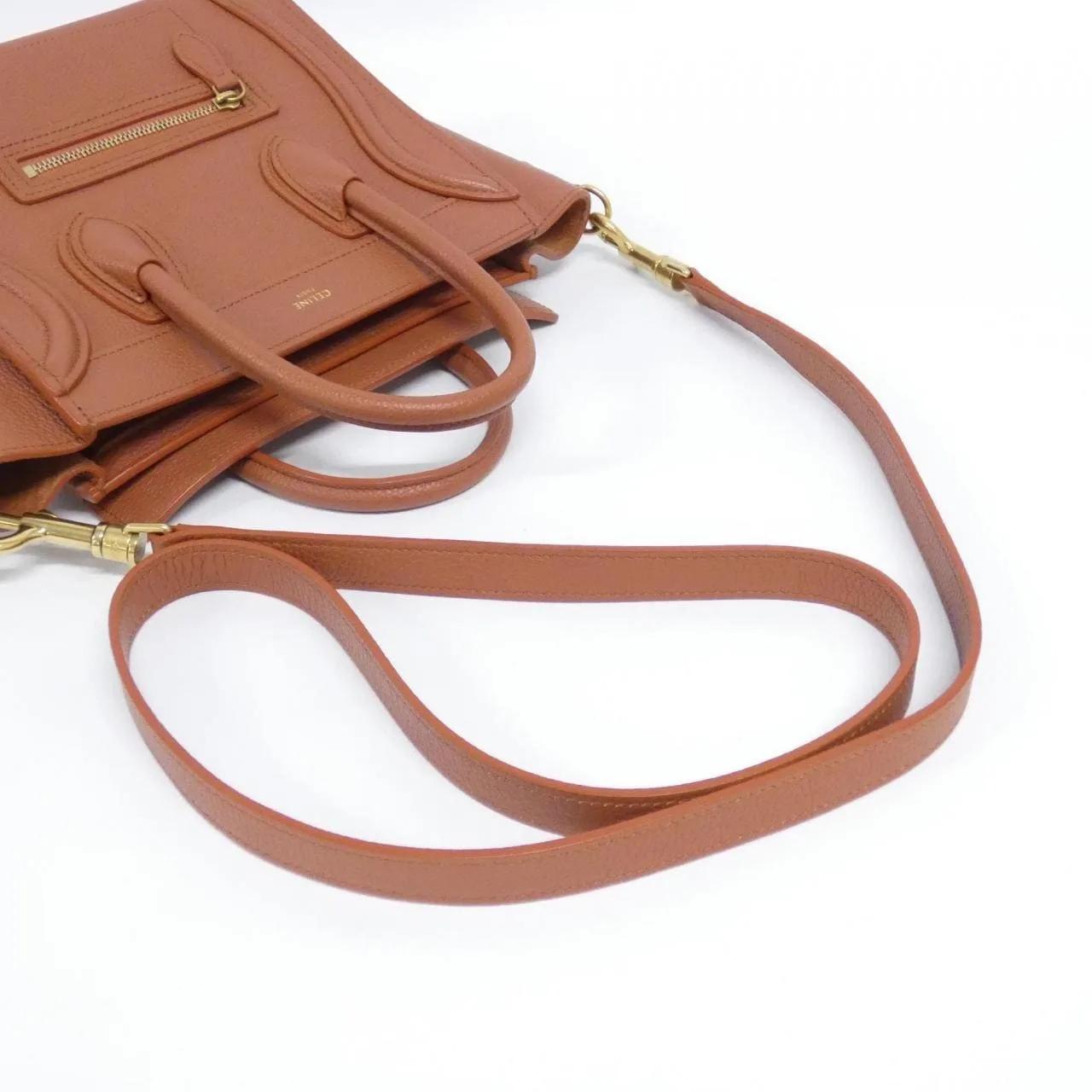 CELINE Luggage 189243DRU Handbag Black Rank A - Thumbnail 9