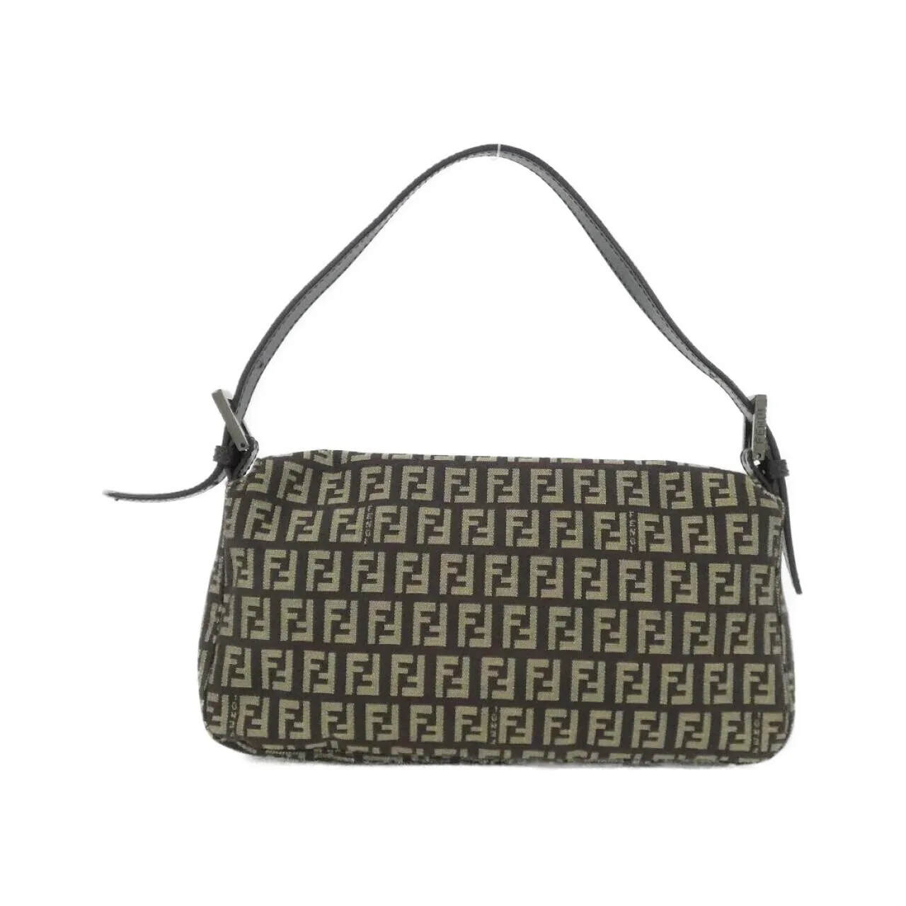 FENDI Baguette 8BR000 JQ4 Shoulder Canvas Black Canvas - Thumbnail 2