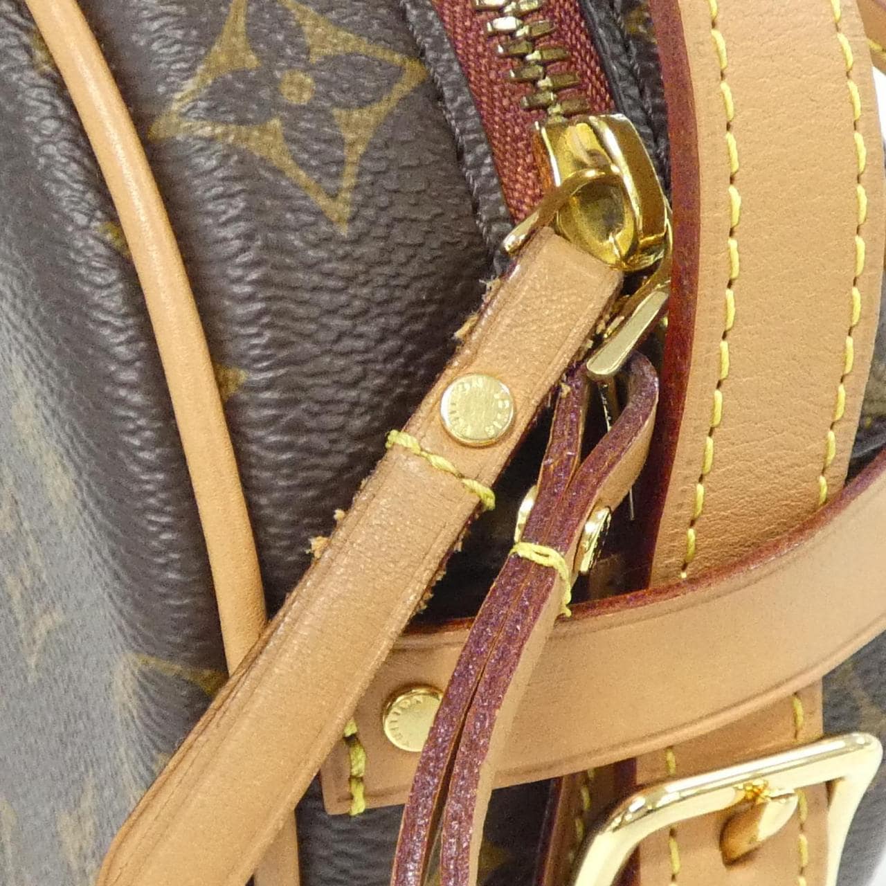 LOUIS VUITTON M45578 Shoulder Monogram 黑色 Monogram 中古品A - 縮圖 3