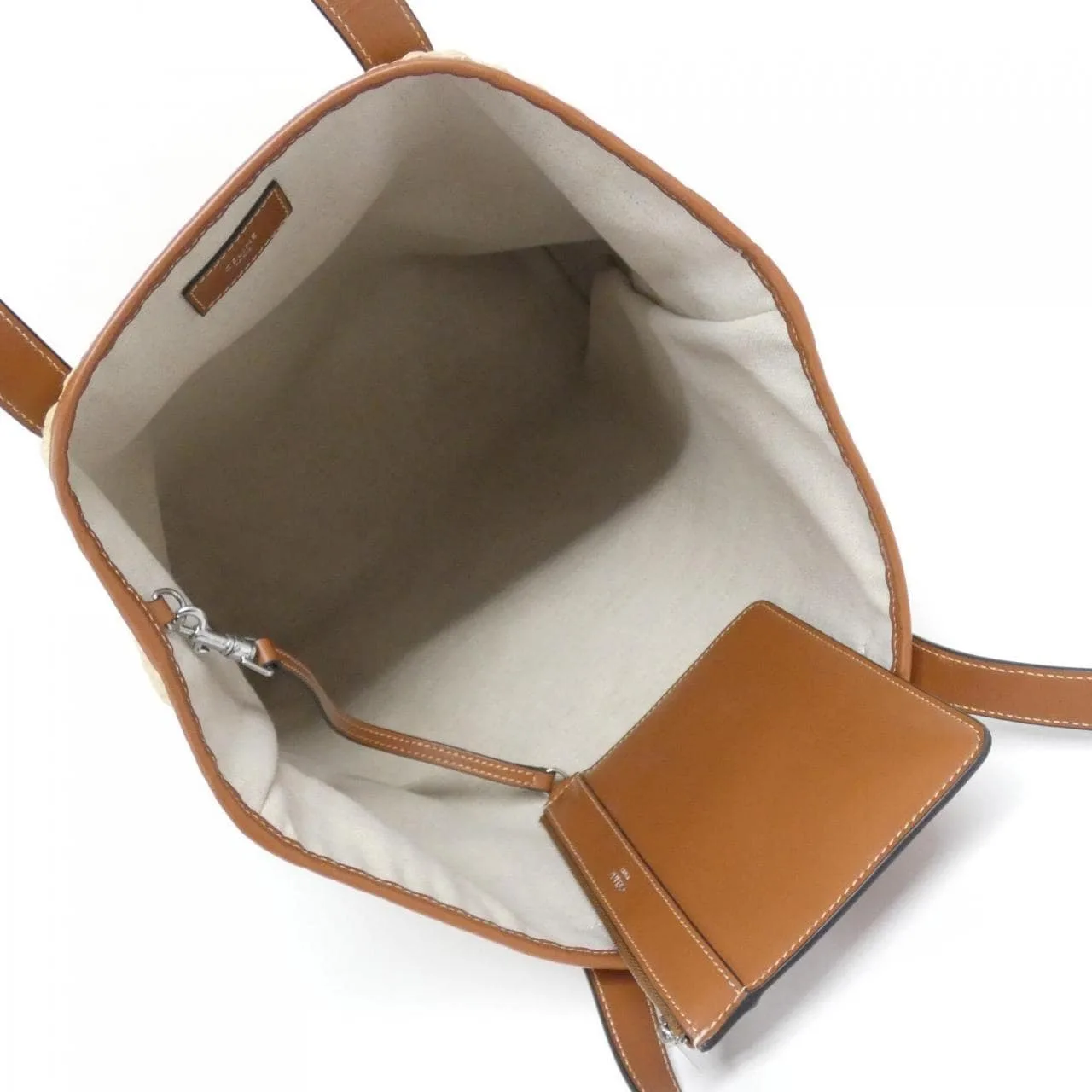 CELINE Cabas 113012EZO Handbag Black Rank A - Thumbnail 5