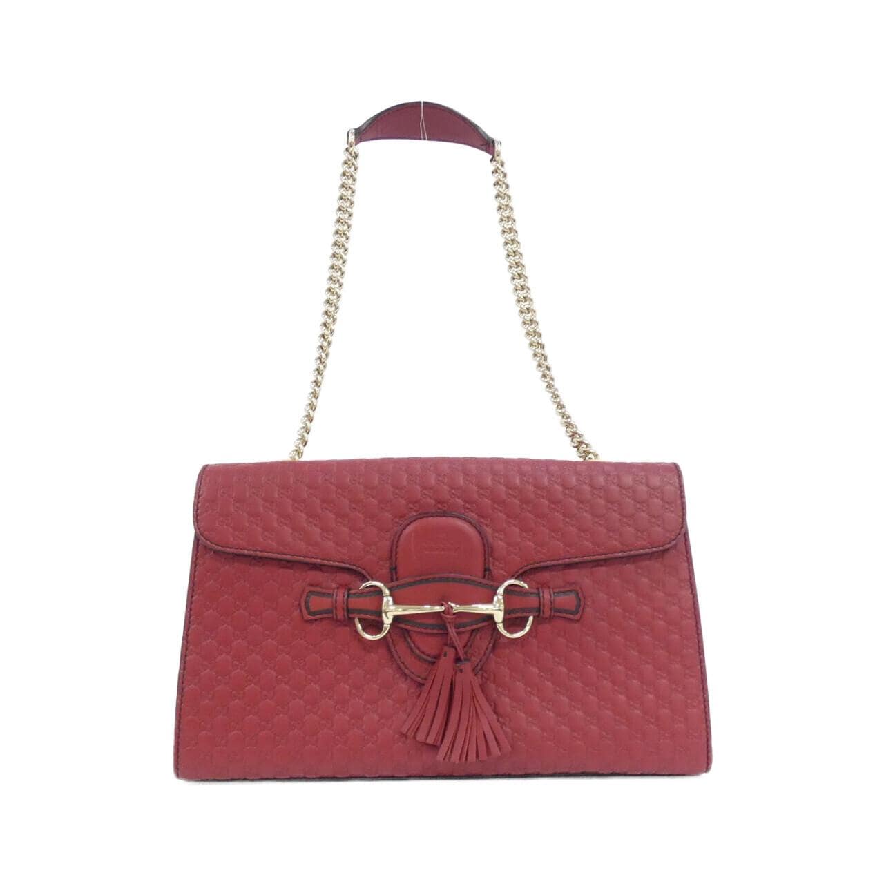GUCCI GG Supreme 449635 Shoulder Leather