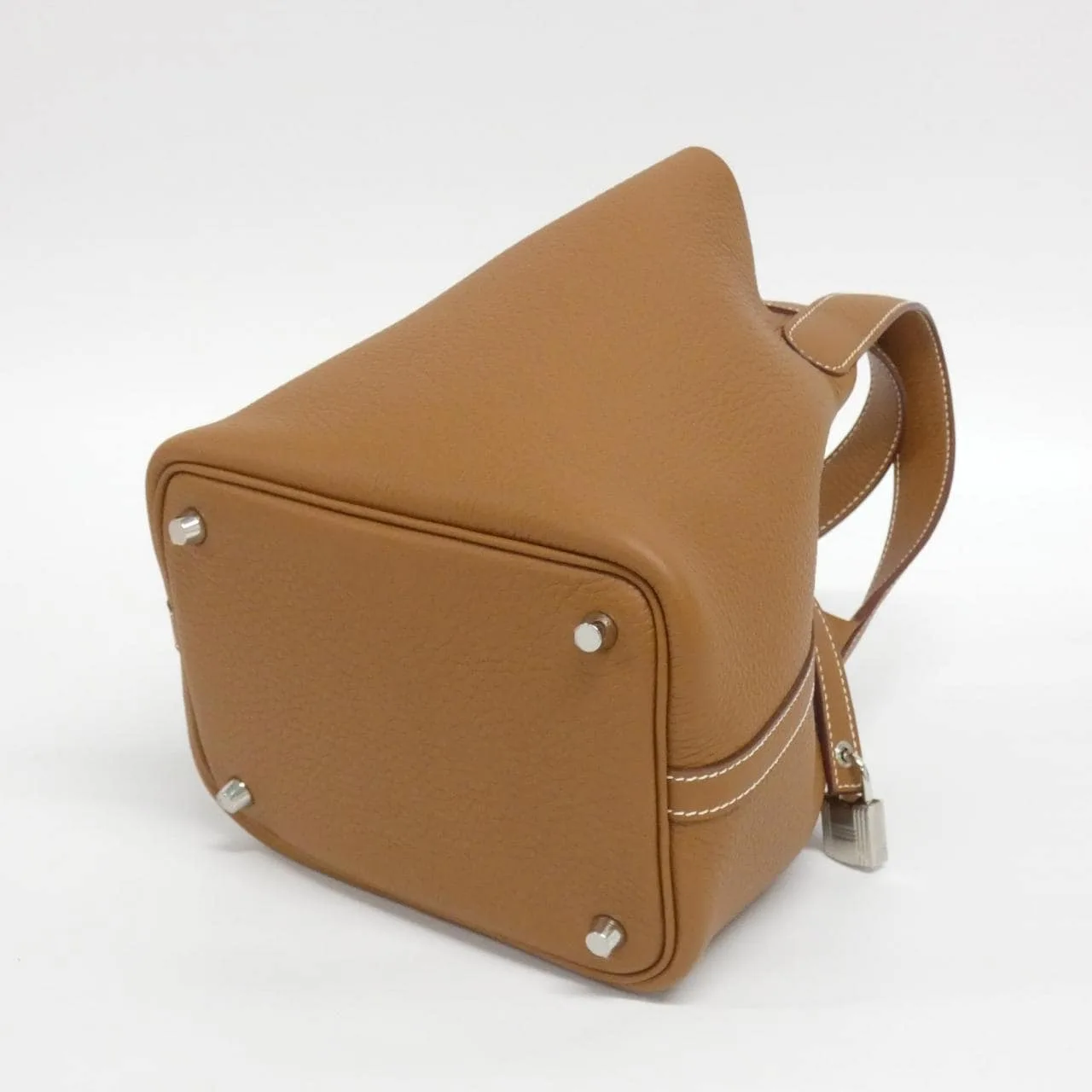 HERMES Picotin 056289CK Handbag Clemence 金色 Clemence 皮 未使用品 - 縮圖 2