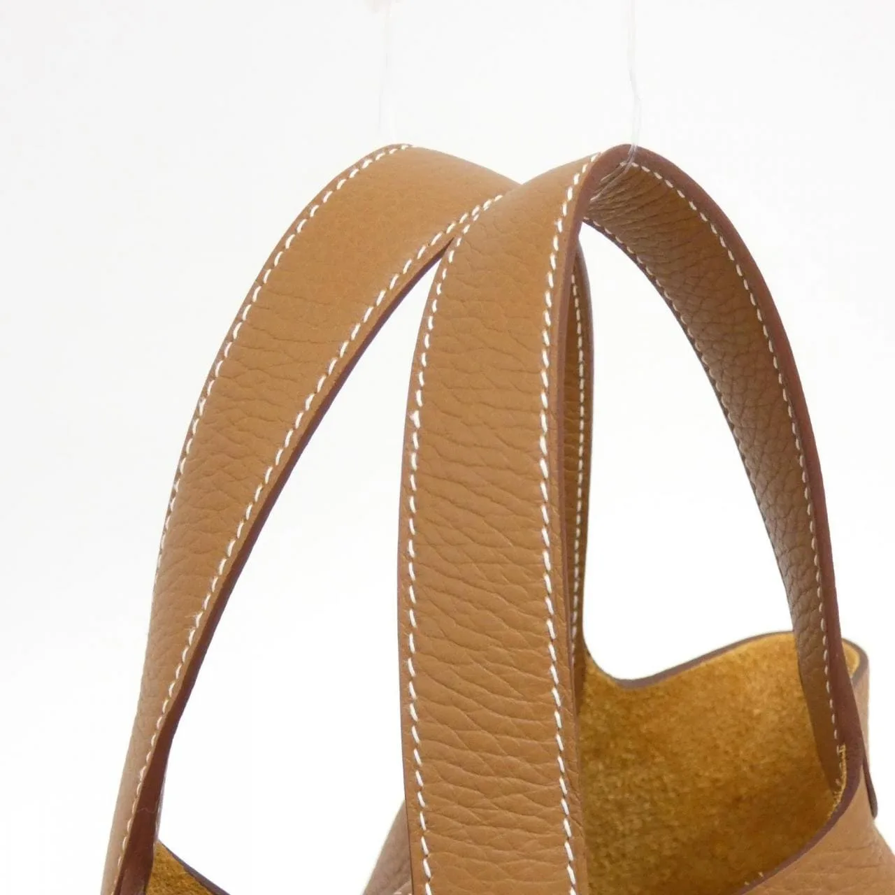 HERMES Picotin 056289CK Handbag Clemence 金色 Clemence 皮 未使用品 - 縮圖 4