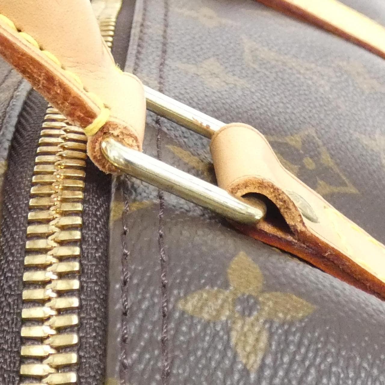 LOUIS VUITTON Keepall M41414 Boston Monogram 黑色 Monogram - 縮圖 6