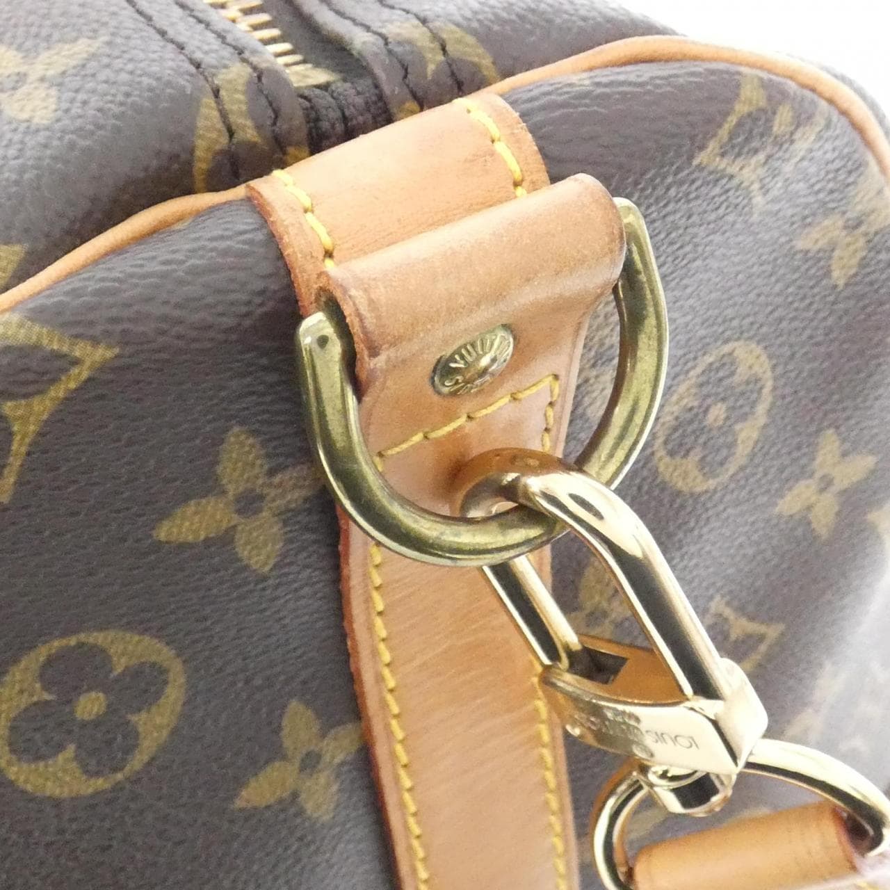 LOUIS VUITTON Keepall M41414 Boston Monogram 黑色 Monogram 中古品B - 縮圖 6