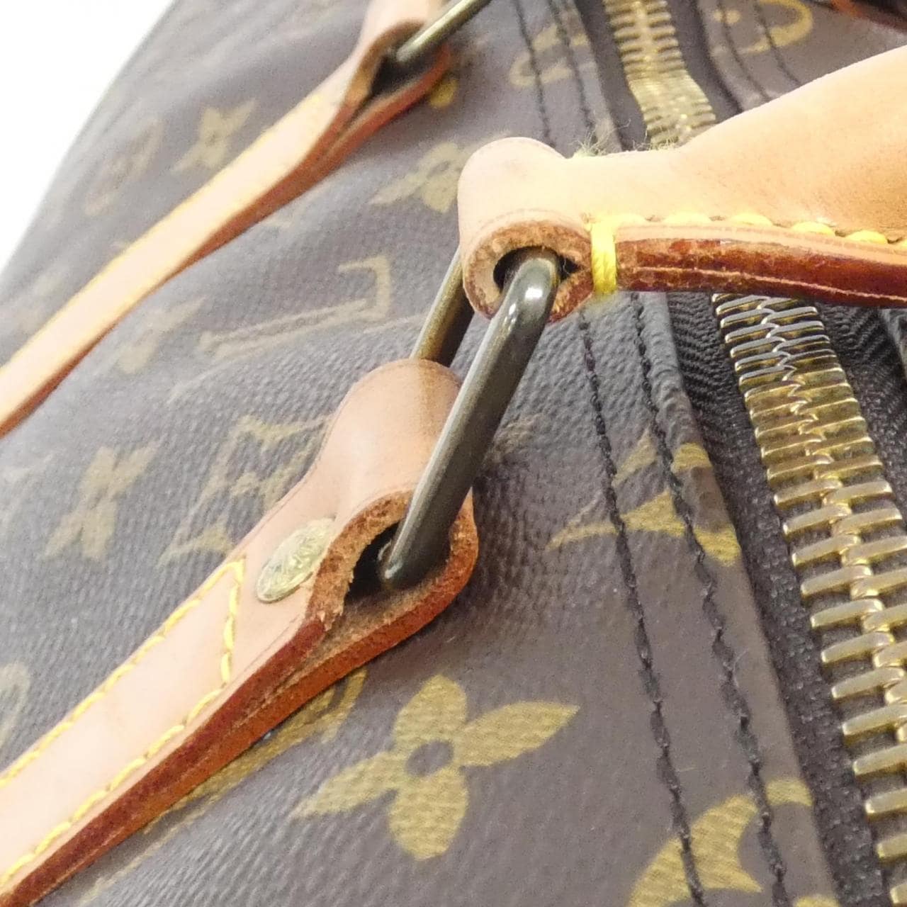 LOUIS VUITTON Keepall M41414 Boston Monogram 黑色 Monogram 中古品B - 縮圖 8