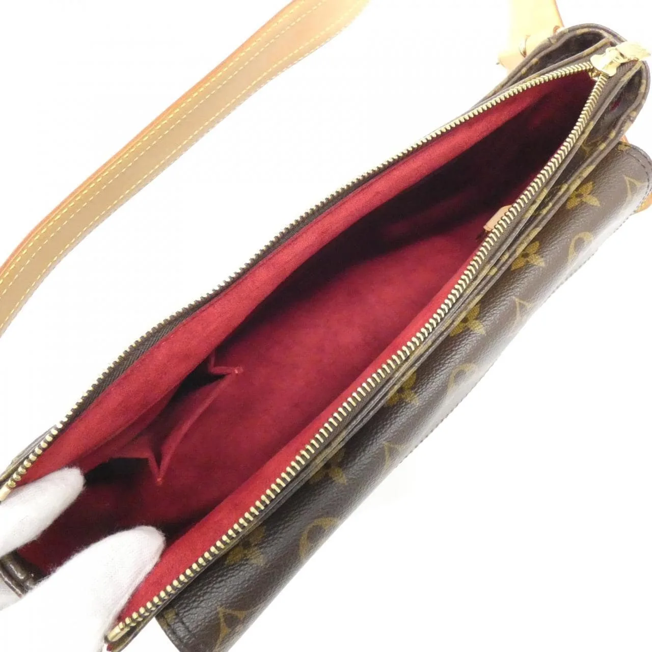 LOUIS VUITTON Viva Cité M51163 Shoulder Monogram 黑色 Monogram 中古品A - 縮圖 6