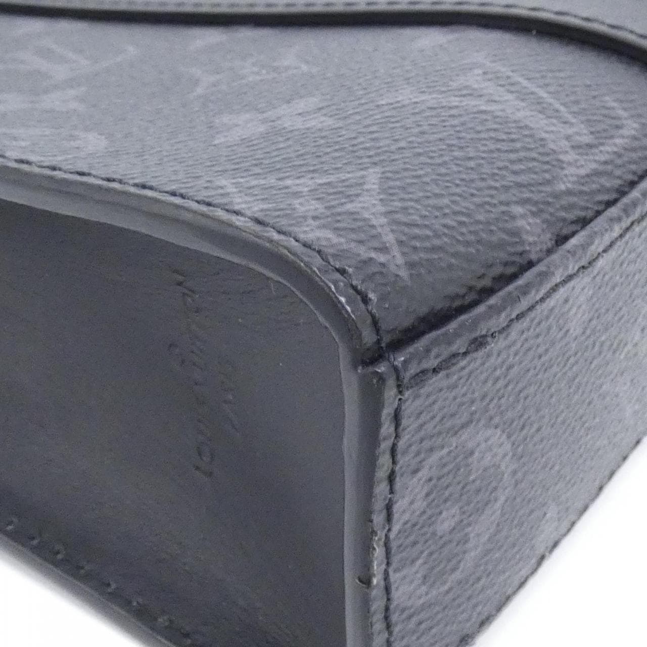 LOUIS VUITTON Eclipse M46098 Handbag Monogram 黑色 Monogram 中古品A - 縮圖 3