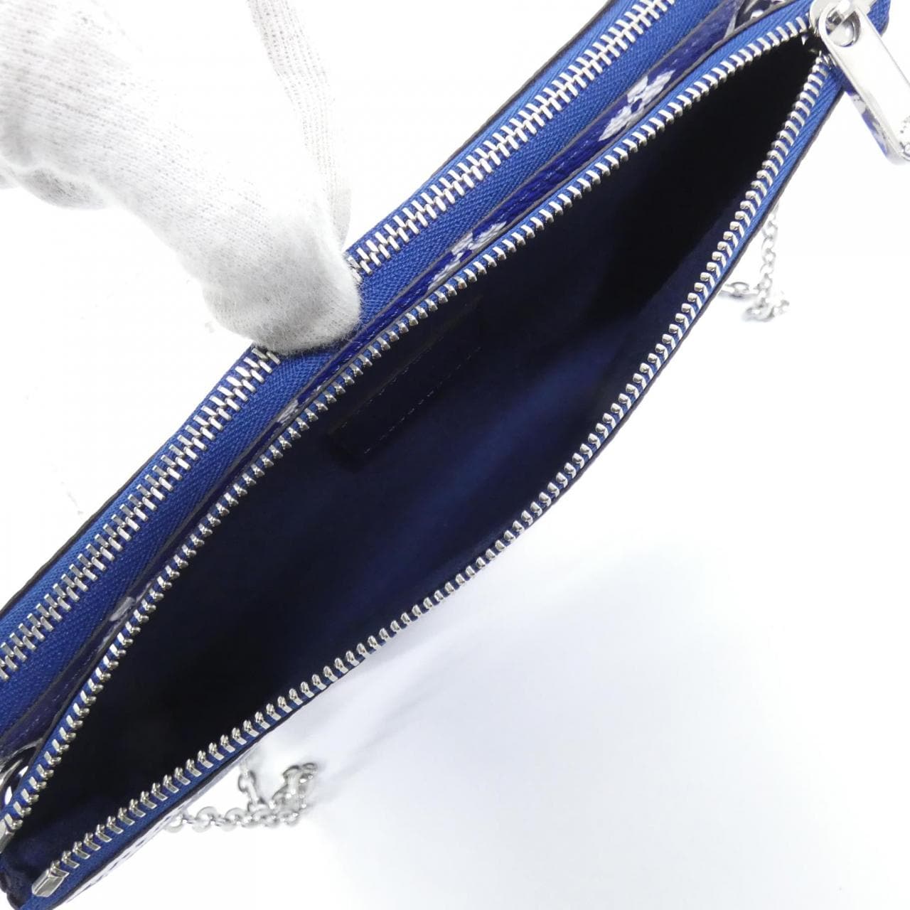 LOUIS VUITTON Pochette M69124 Shoulder Canvas Blue Canvas - Thumbnail 8