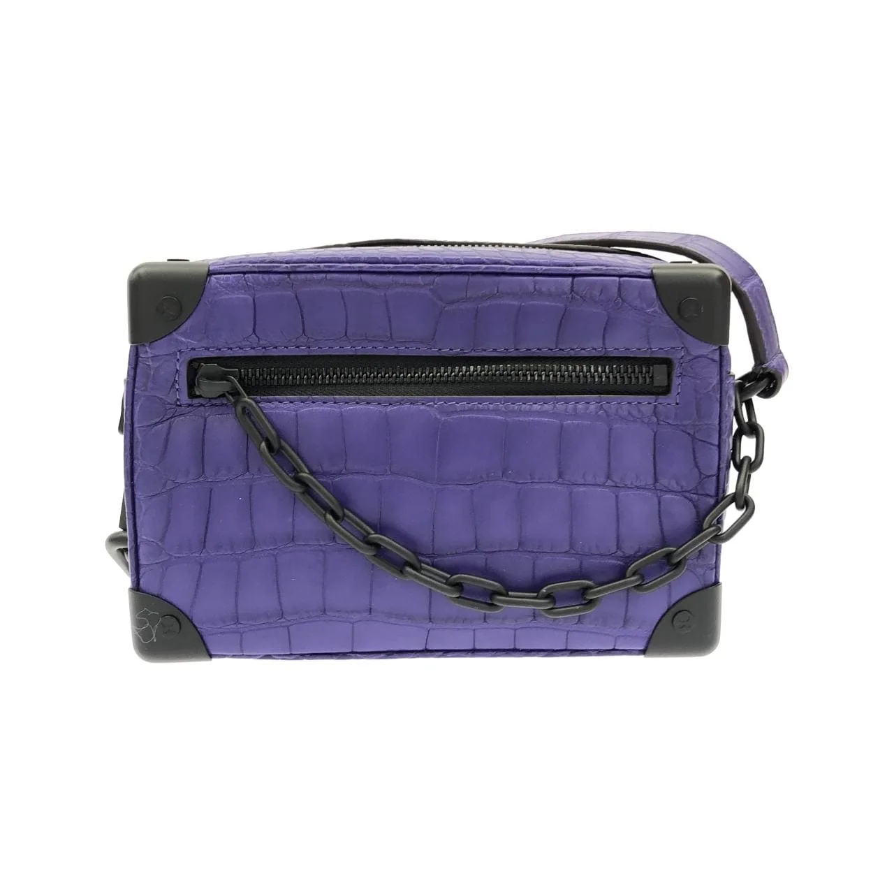 LOUIS VUITTON Shoulder Leather Purple Leather Rank A - Thumbnail 2