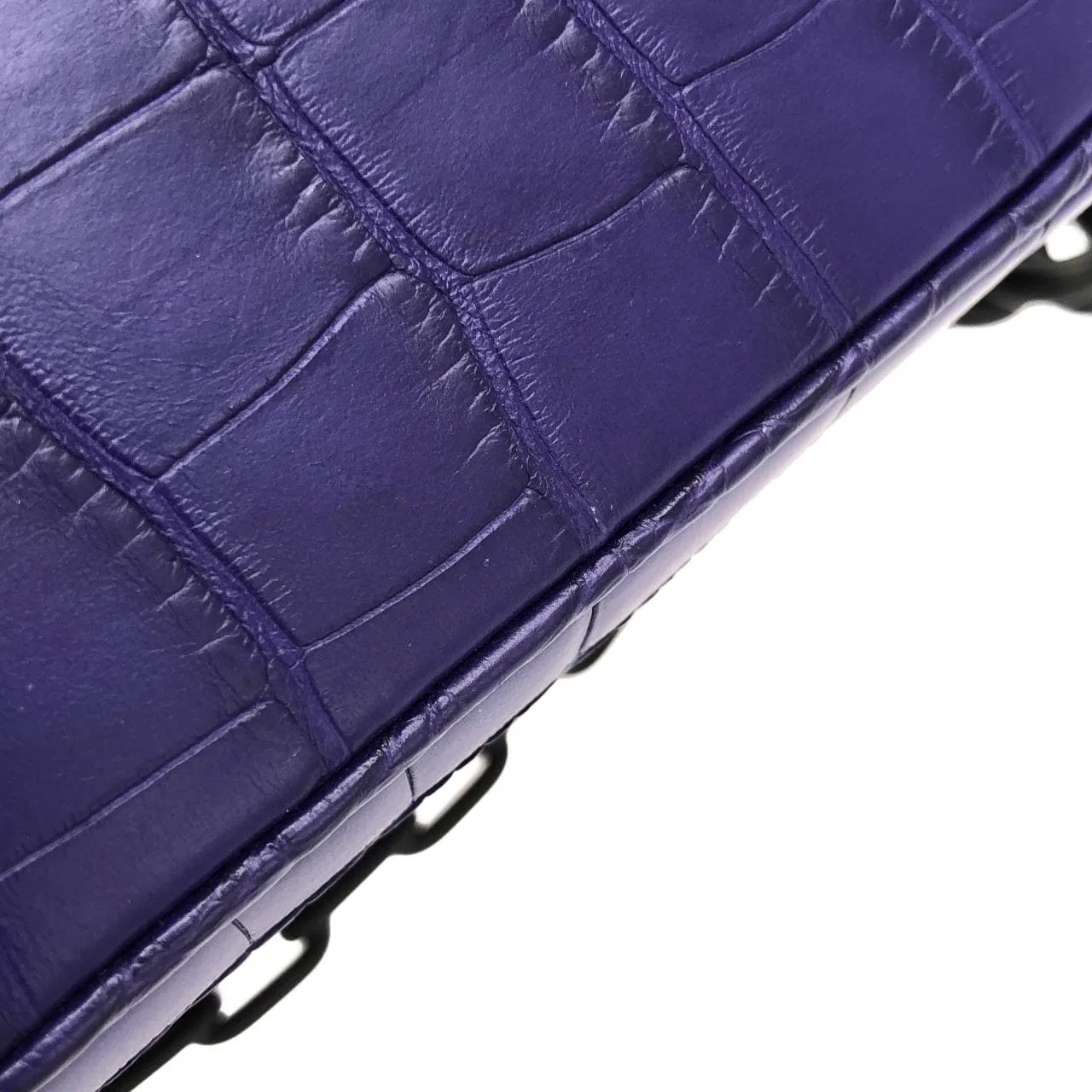 LOUIS VUITTON Shoulder Leather Purple Leather Rank A - Thumbnail 3