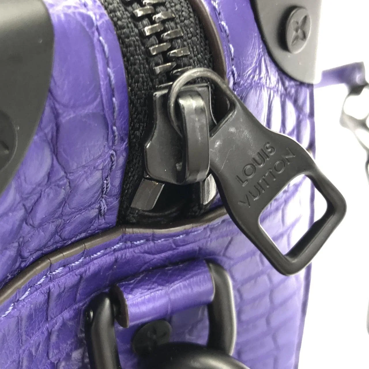 LOUIS VUITTON Shoulder Leather Purple Leather Rank A - Thumbnail 4