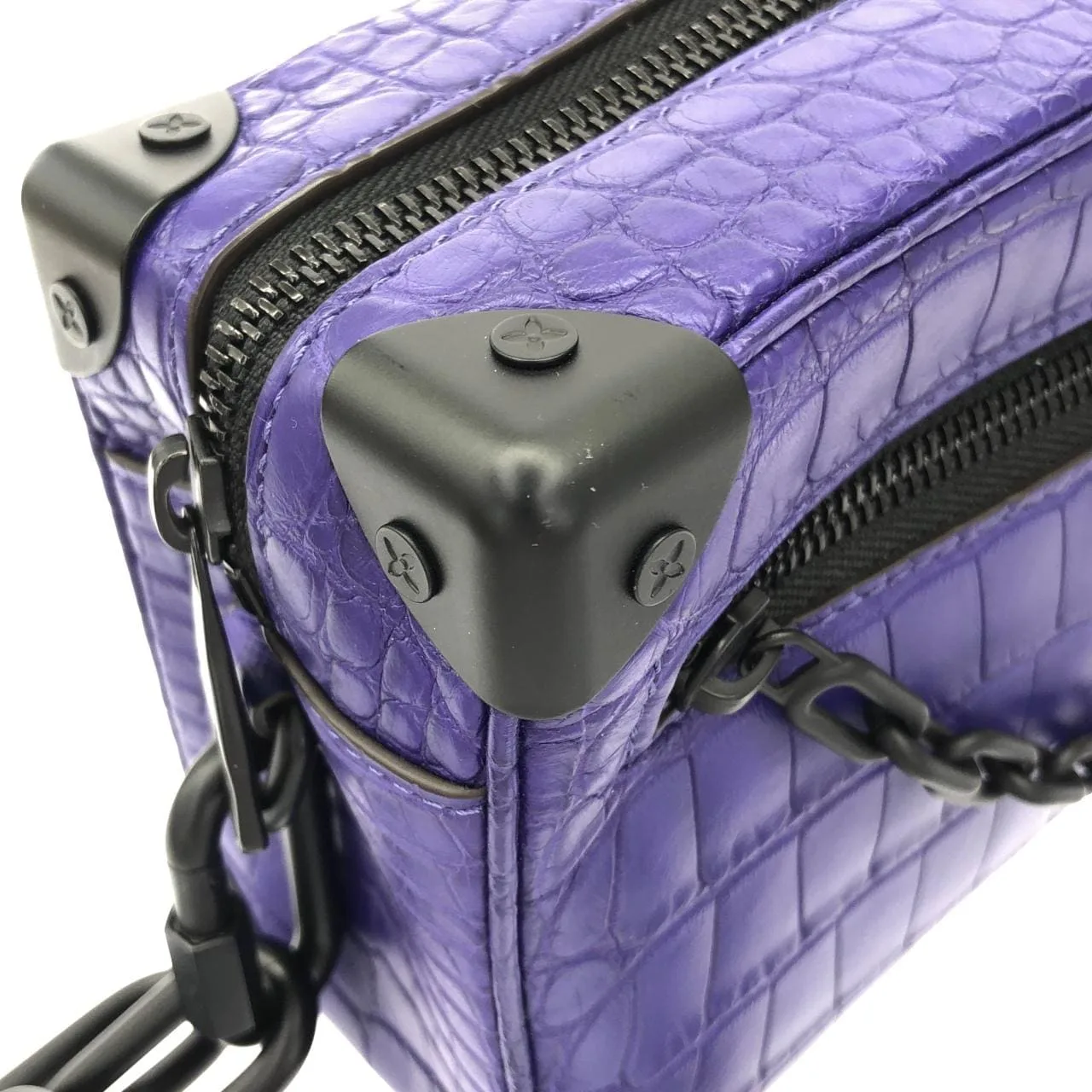 LOUIS VUITTON Shoulder Leather Purple Leather Rank A - Thumbnail 5