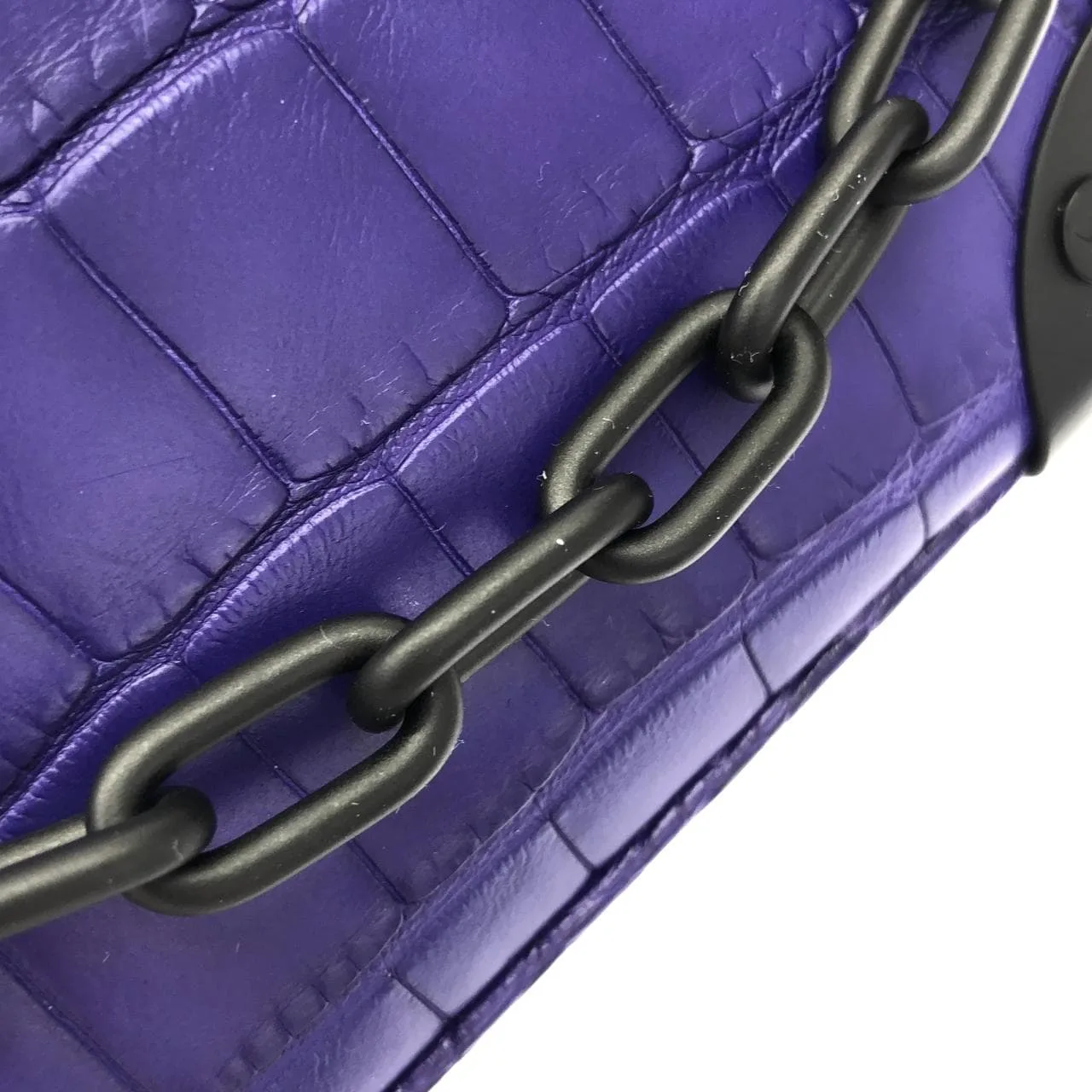 LOUIS VUITTON Shoulder Leather Purple Leather Rank A - Thumbnail 6