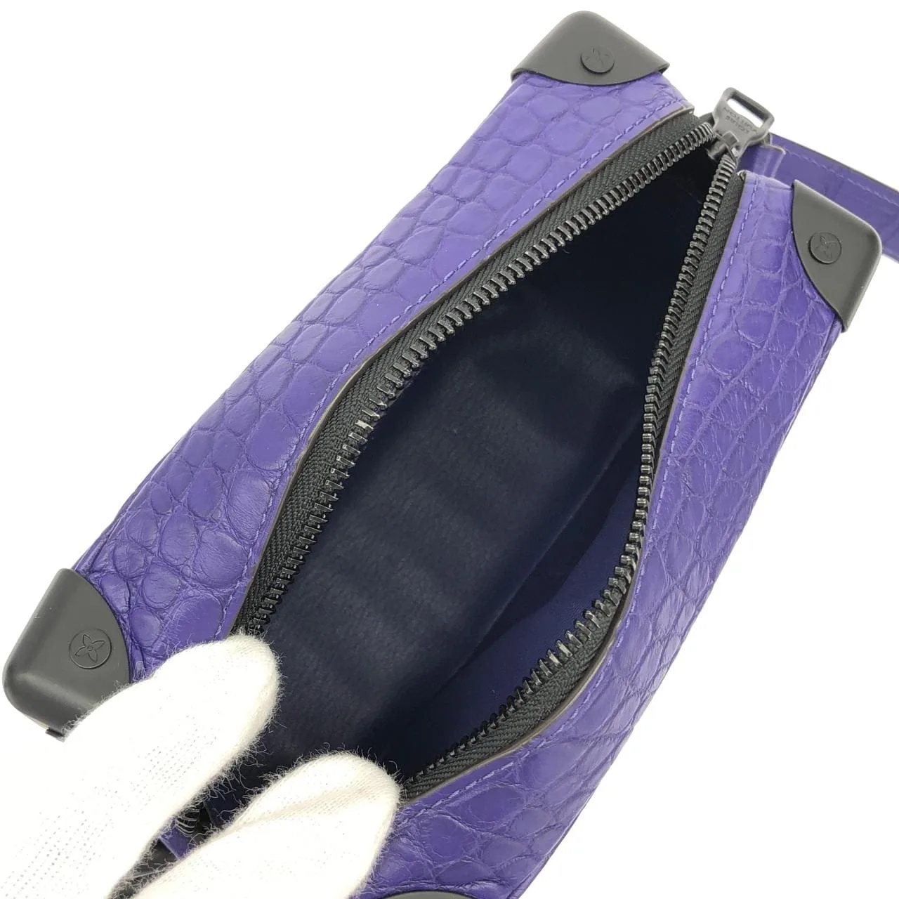 LOUIS VUITTON Shoulder Leather Purple Leather Rank A - Thumbnail 8
