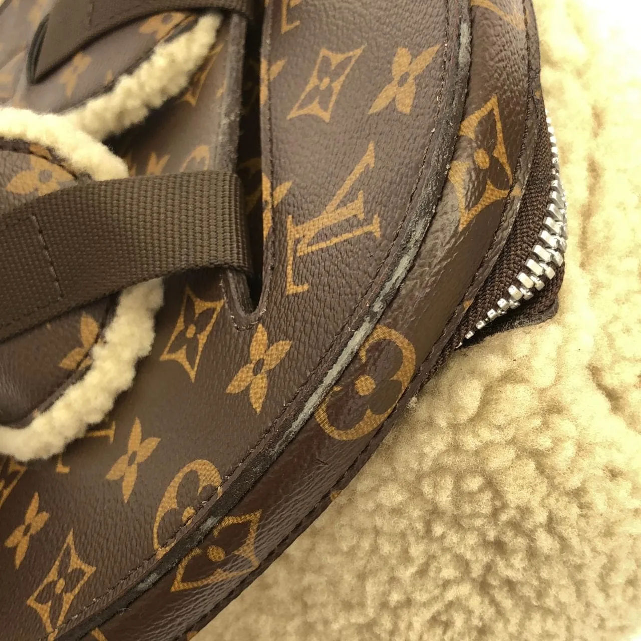LOUIS VUITTON M40278 Backpack Monogram 米色 Monogram 中古品B - 縮圖 7