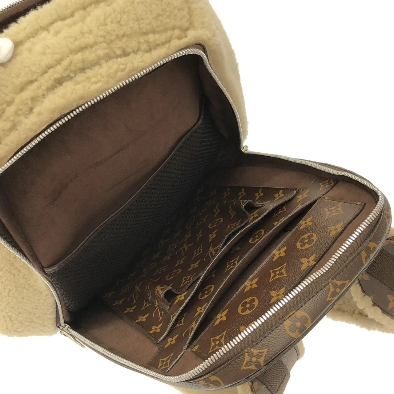 LOUIS VUITTON M40278 Backpack Monogram 米色 Monogram 中古品B - 縮圖 10