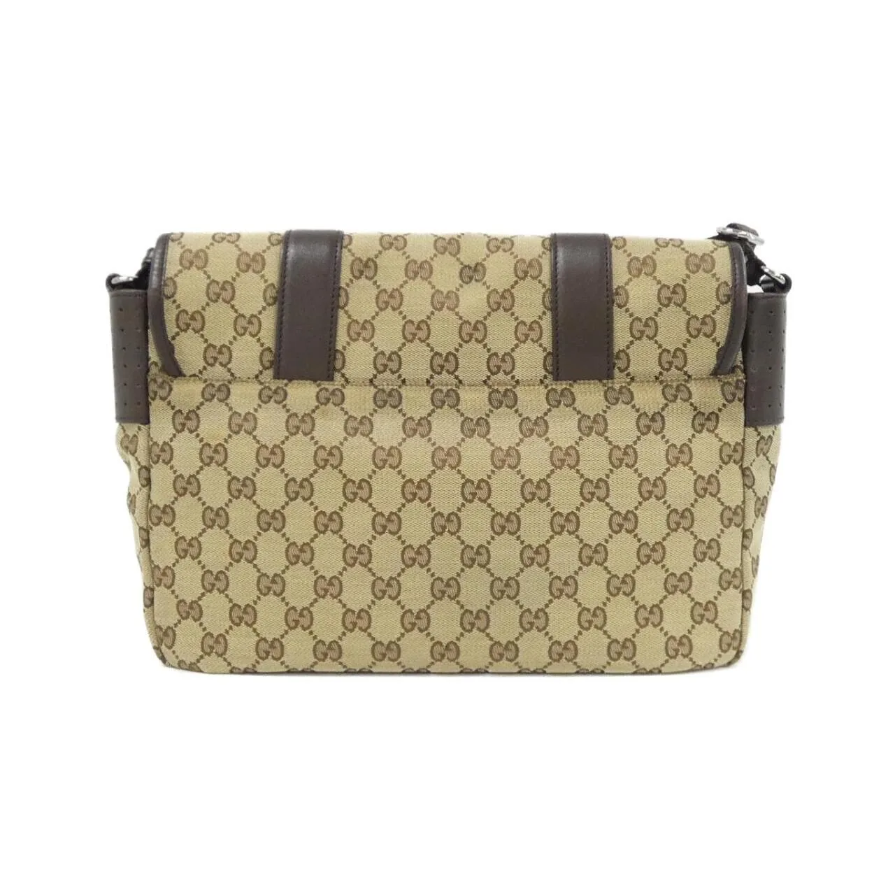 GUCCI 145859 Shoulder Canvas Beige Canvas - Thumbnail 2