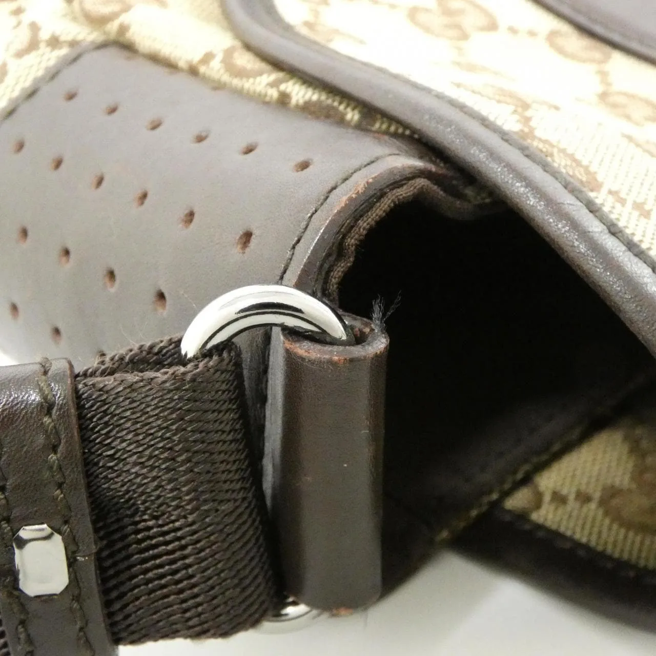 GUCCI 145859 Shoulder Canvas Beige Canvas - Thumbnail 7