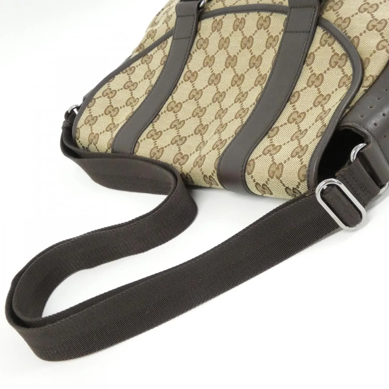 GUCCI 145859 Shoulder Canvas Beige Canvas - Thumbnail 8