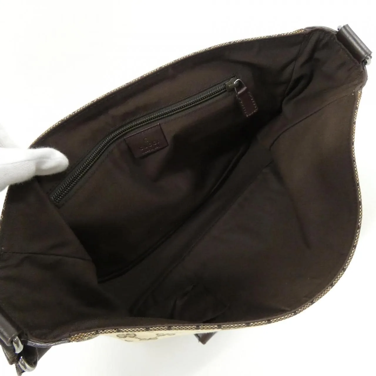 GUCCI 145859 Shoulder Canvas Beige Canvas - Thumbnail 9