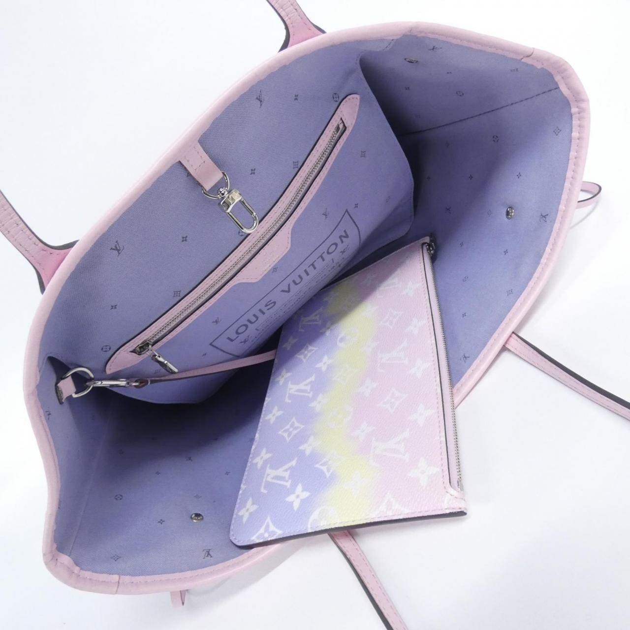 LOUIS VUITTON Neverfull M45270 Tote Canvas 黑色 帆布 - 縮圖 9