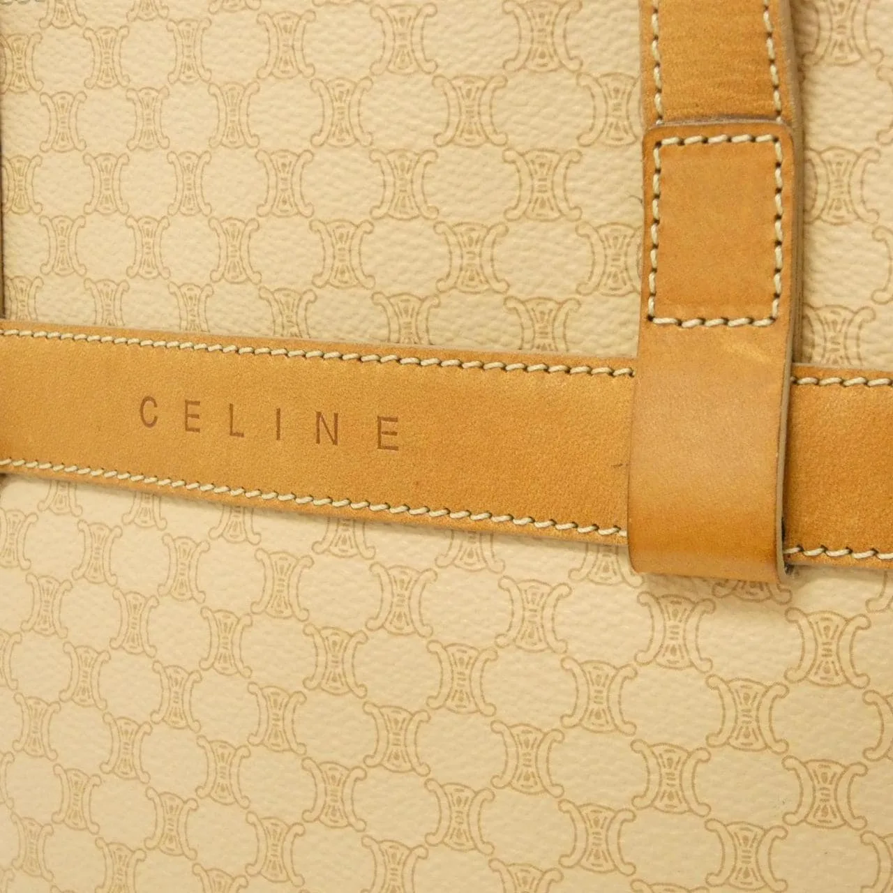 CELINE Handbag Canvas Beige Canvas - Thumbnail 3