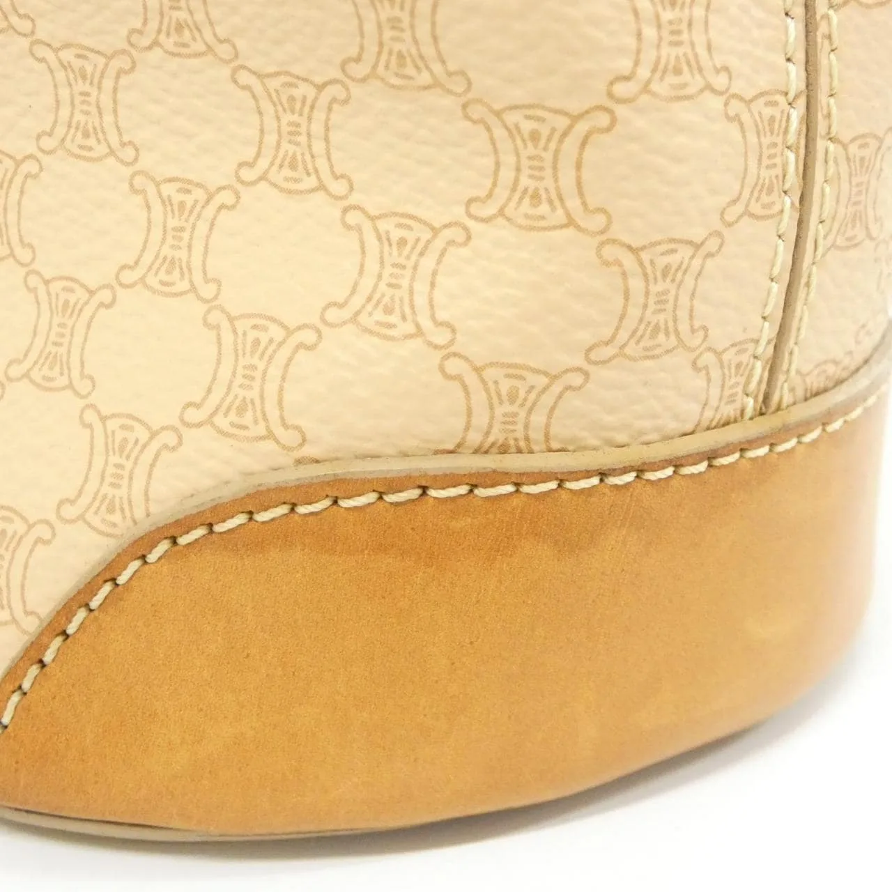 CELINE Handbag Canvas Beige Canvas - Thumbnail 7