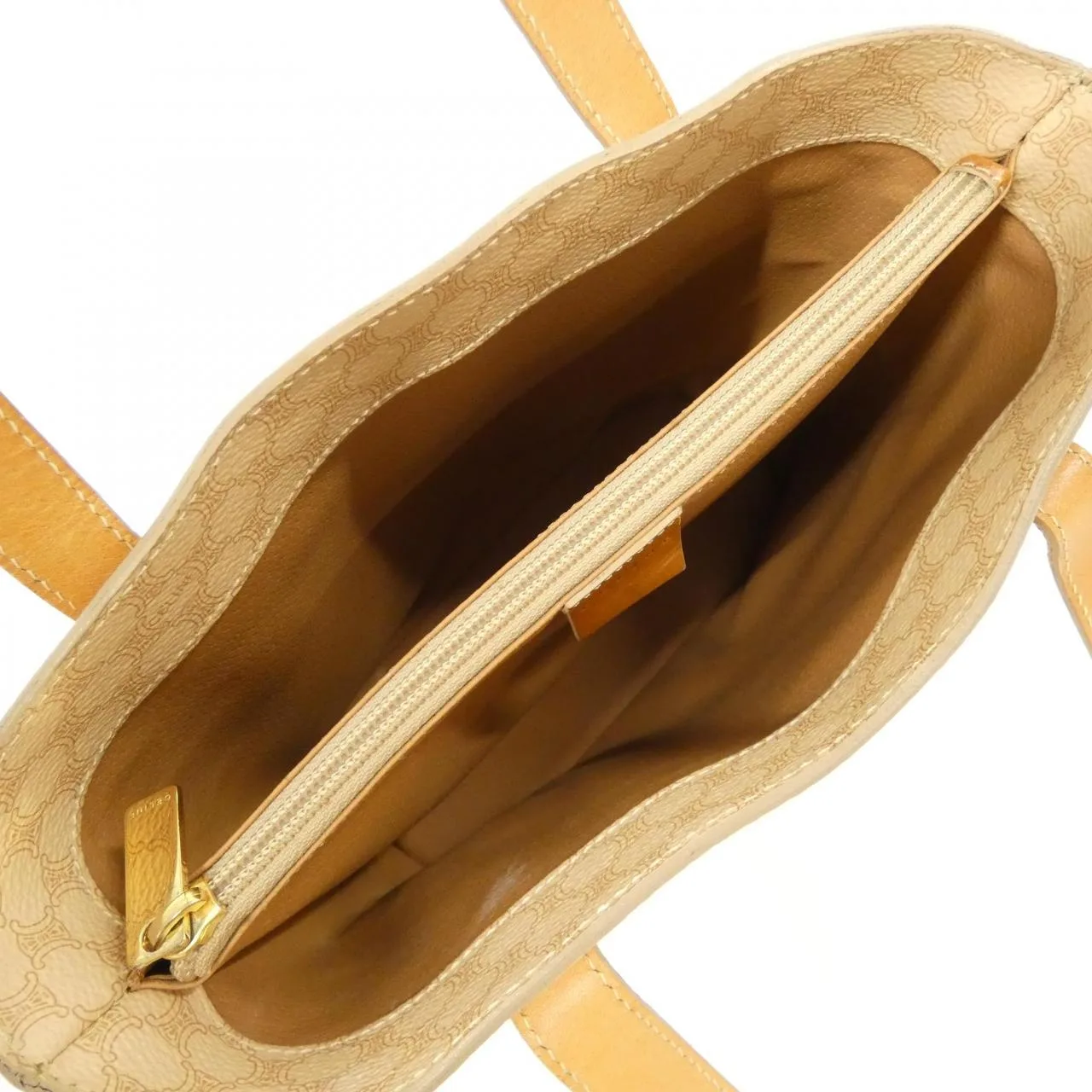 CELINE Handbag Canvas Beige Canvas - Thumbnail 9