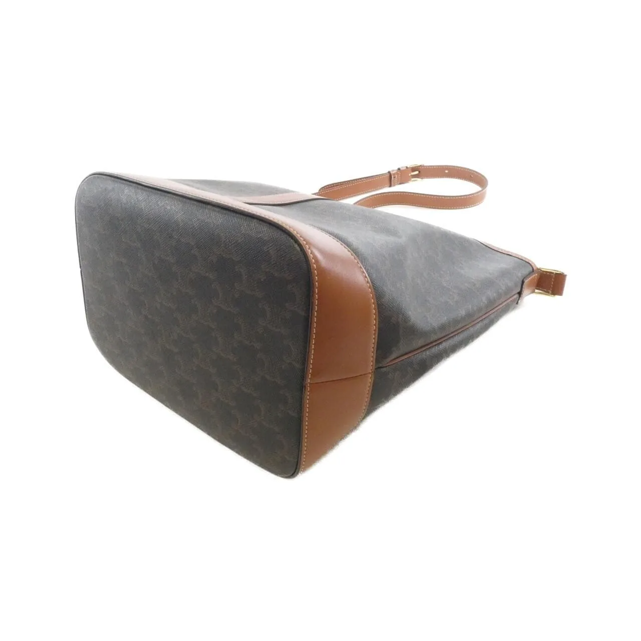 CELINE Triomphe 191132CAS Shoulder Canvas Black Canvas - Thumbnail 3