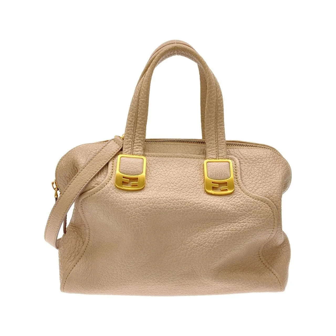 FENDI By The Way 8BL114 HXF Handbag Leather Gold
