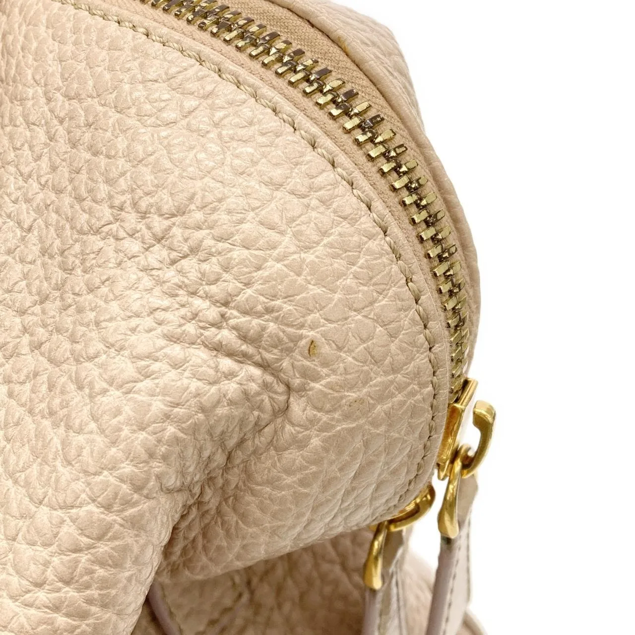 FENDI By The Way 8BL114 HXF Handbag Leather Gold Leather - Thumbnail 3