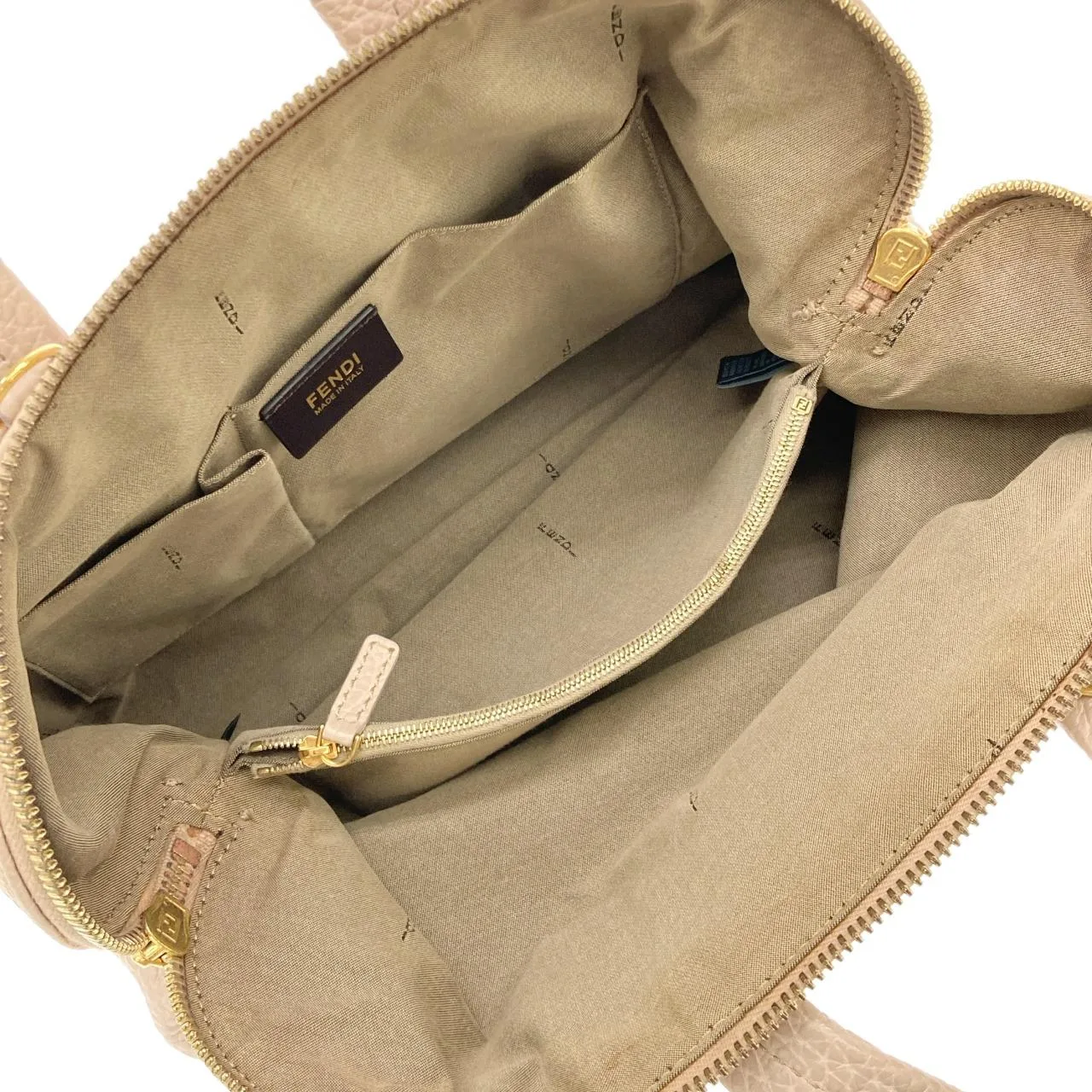 FENDI By The Way 8BL114 HXF Handbag Leather Gold Leather - Thumbnail 6