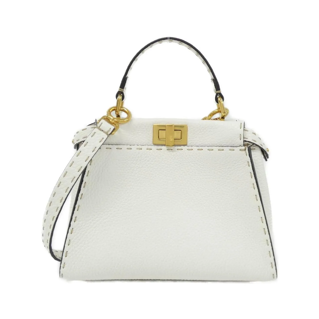 FENDI Peekaboo 8BN244 SFR Handbag Black