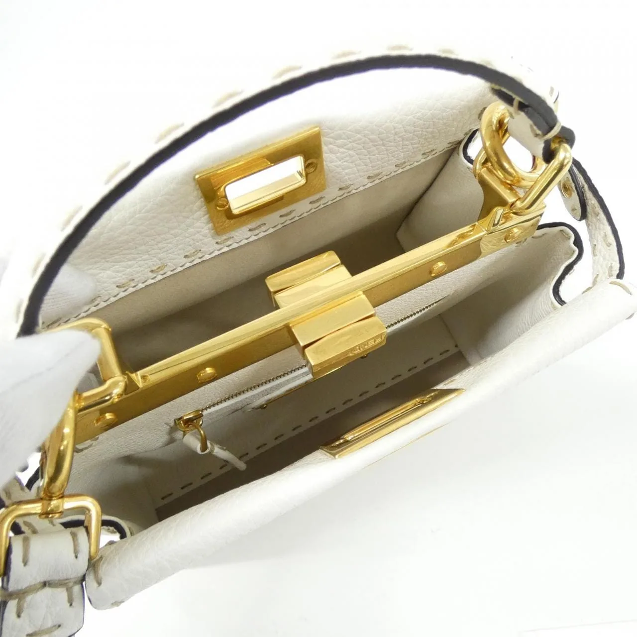 FENDI Peekaboo 8BN244 SFR Handbag Black - Thumbnail 6