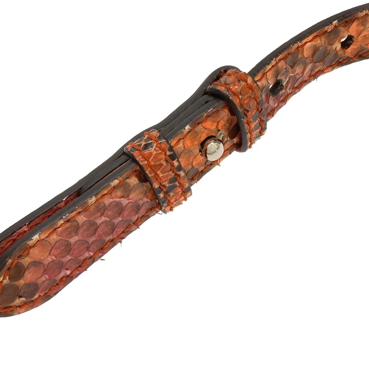 GUCCI 362971 E5C0N Shoulder Python Black Python - Thumbnail 6