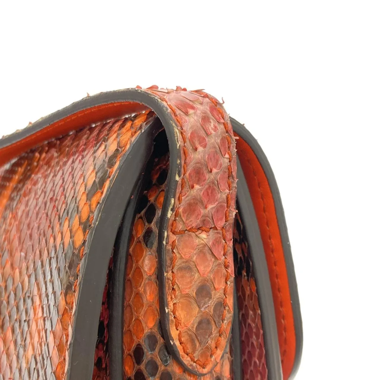 GUCCI 362971 E5C0N Shoulder Python Black Python - Thumbnail 7