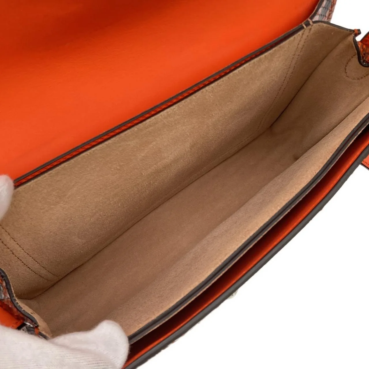 GUCCI 362971 E5C0N Shoulder Python Black Python - Thumbnail 8