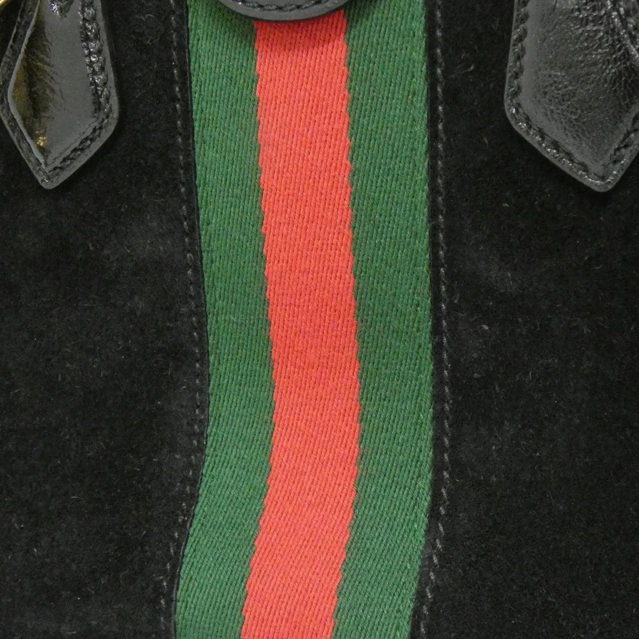 GUCCI Ophidia 547551 D6ZYB Handbag Patent Leather 黑色 漆皮 中古品A - 縮圖 5