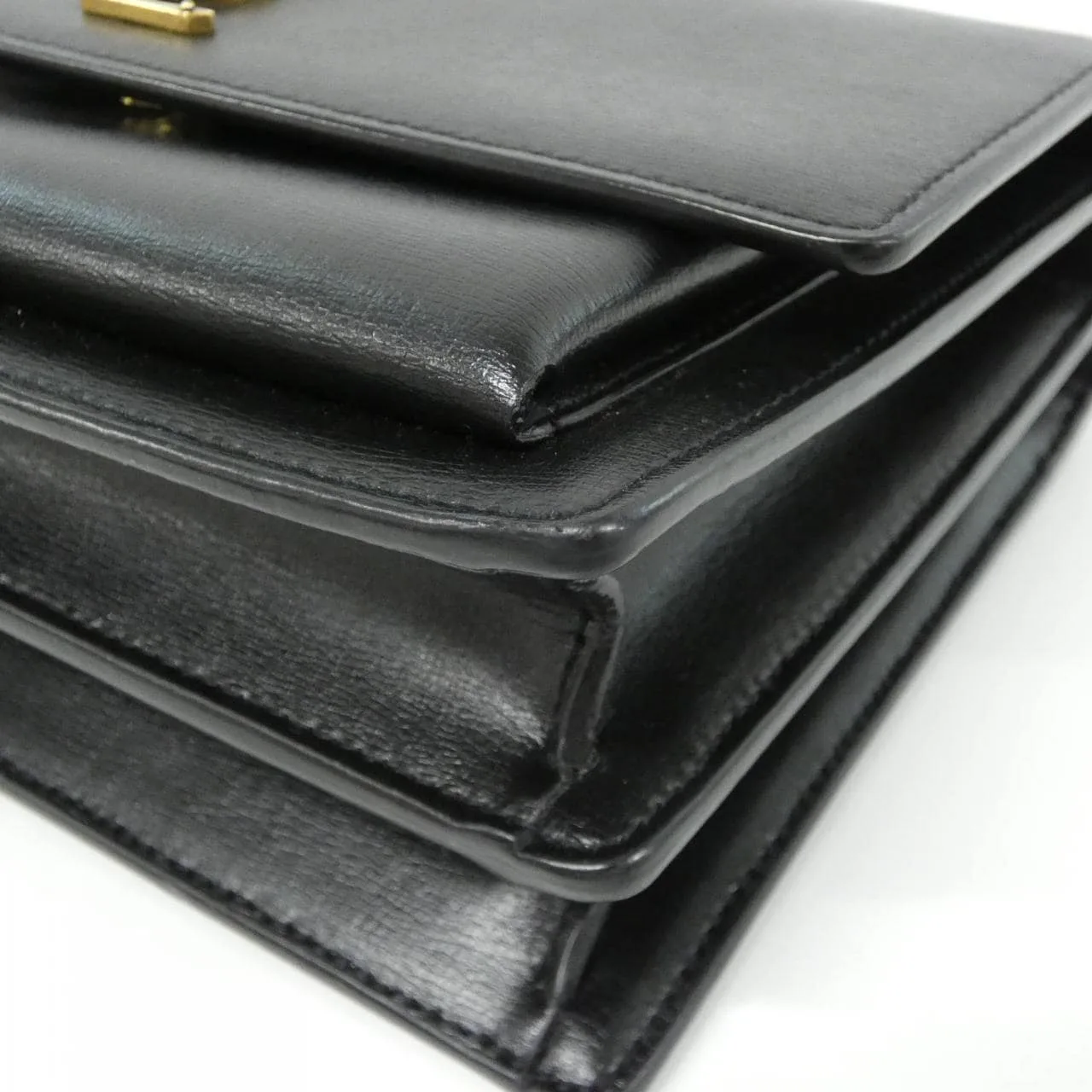 SAINT LAURENT Sunset 442906 D420W Shoulder 黑色 - 縮圖 3