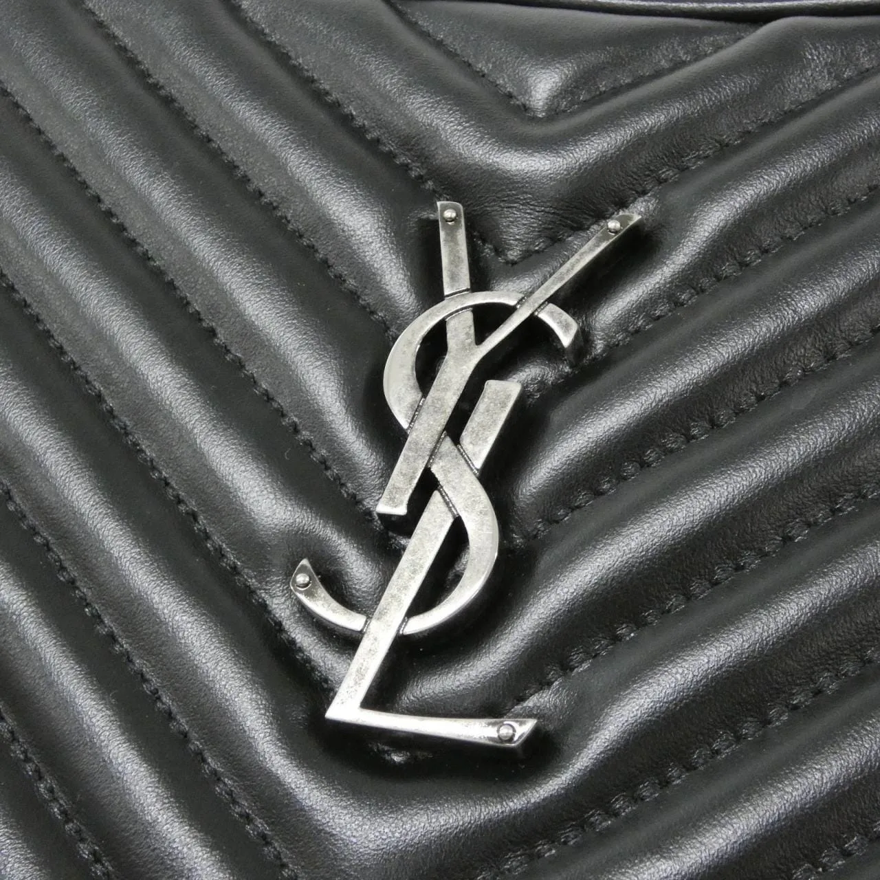 SAINT LAURENT 761554 DV704 Shoulder Black - Thumbnail 5