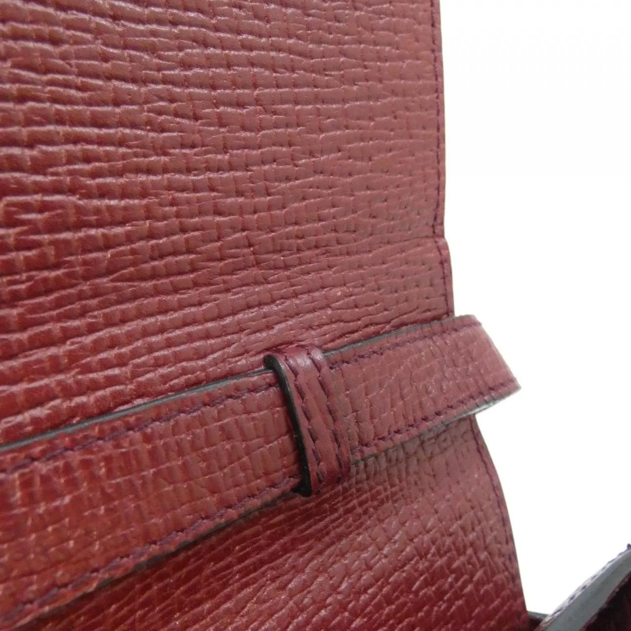 LOEWE Handbag Leather 酒紅色 皮革 中古品A - 縮圖 10