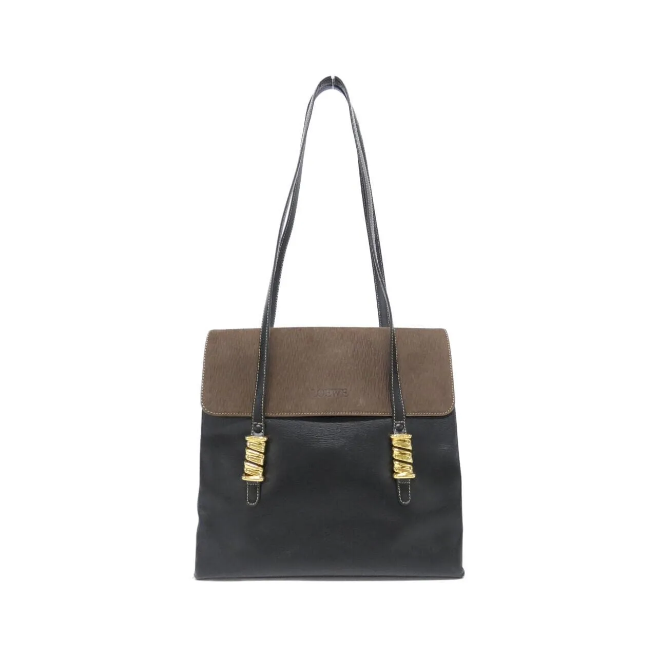 LOEWE Shoulder Leather Black