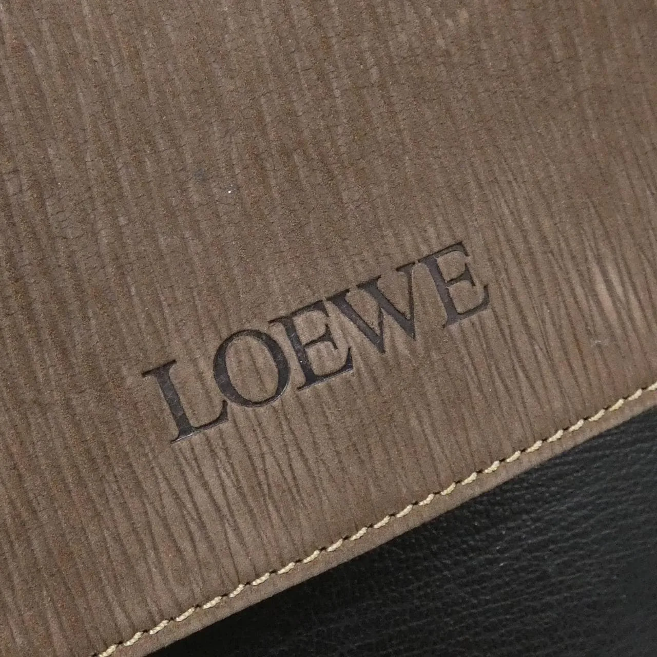 LOEWE Shoulder Leather Black Leather Rank B - Thumbnail 4